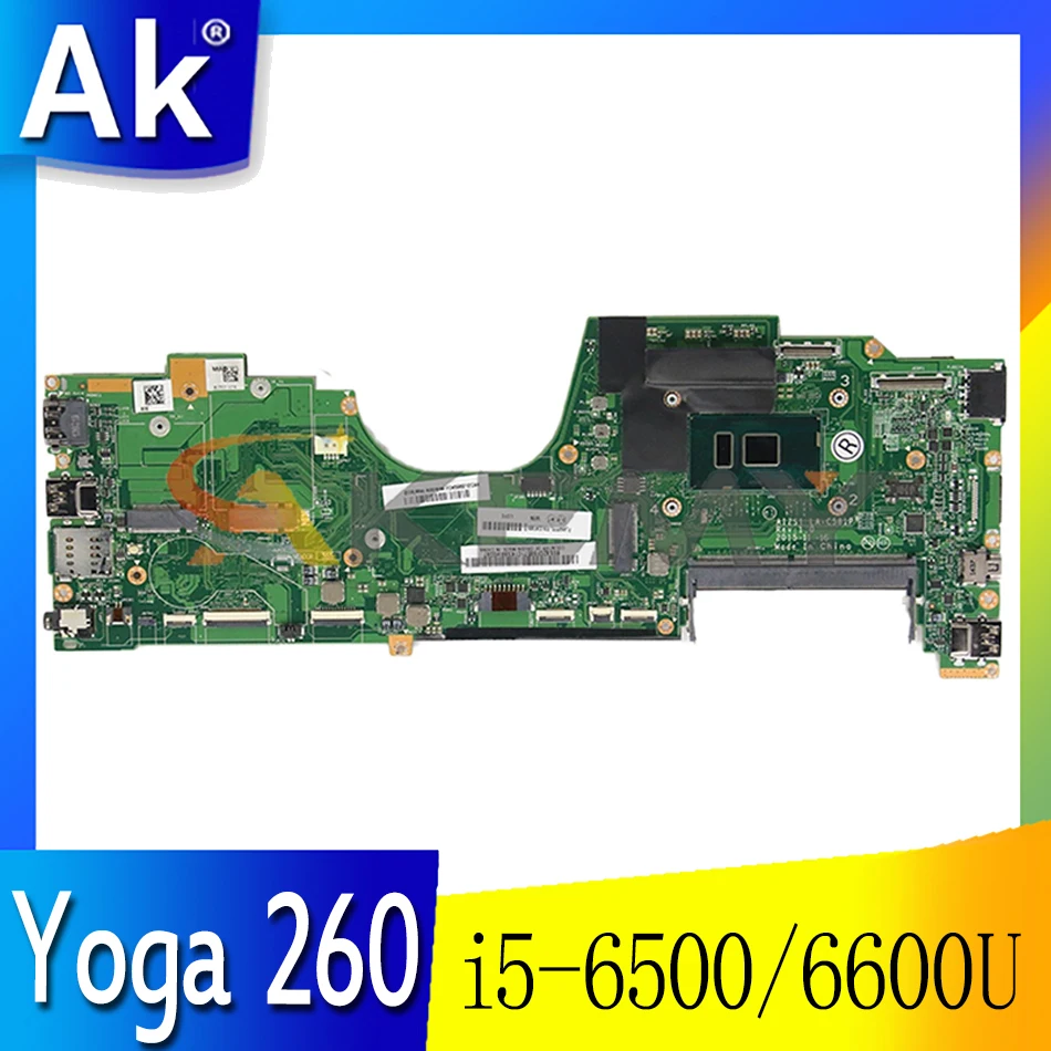 

Для Lenovo ThinkPad Йога 260 ноутбук материнская плата LA-C582P i5 6500/6600U 8 Гб оперативная память 100% работа 01LV849 01LV862 00NY991