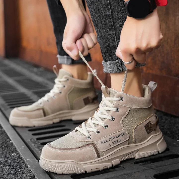 

Демисезонные мужские рабочие ботинки Martens в британском стиле