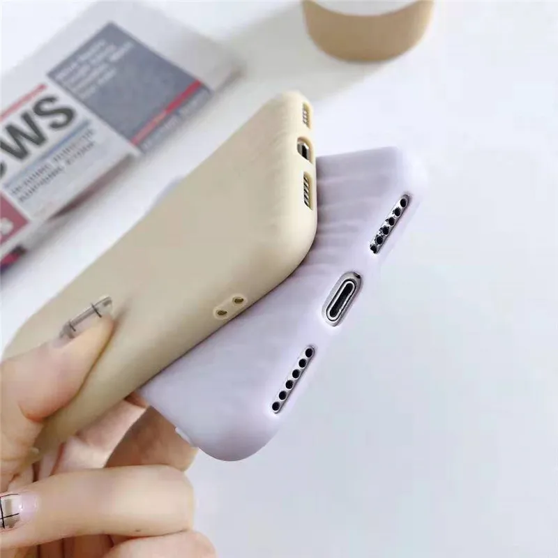 IPWSOO зыбучий песок узор карамельный цвет чехол для телефона iPhone 11 Pro X XR Xs Max мягкие