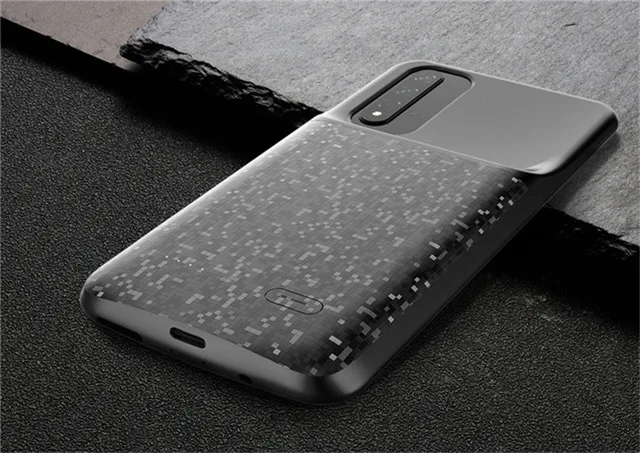 Black For Honor 20 Портативный Банк питания 4700mAh внешний аккумулятор зарядное устройство чехол для huawei Honor 20 Pro резервного копирования зарядный чехол для huawei Honor 20 - Цвет: Black For Honor 20