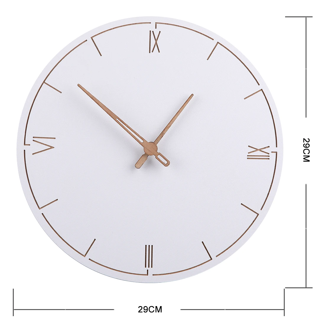 Pure White Simple Wall Decor Clock