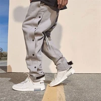 2021 hip hop jogging pants fashion buttons pants gyms casual jogging pants street apparel cargo pants men mens fastener pants
