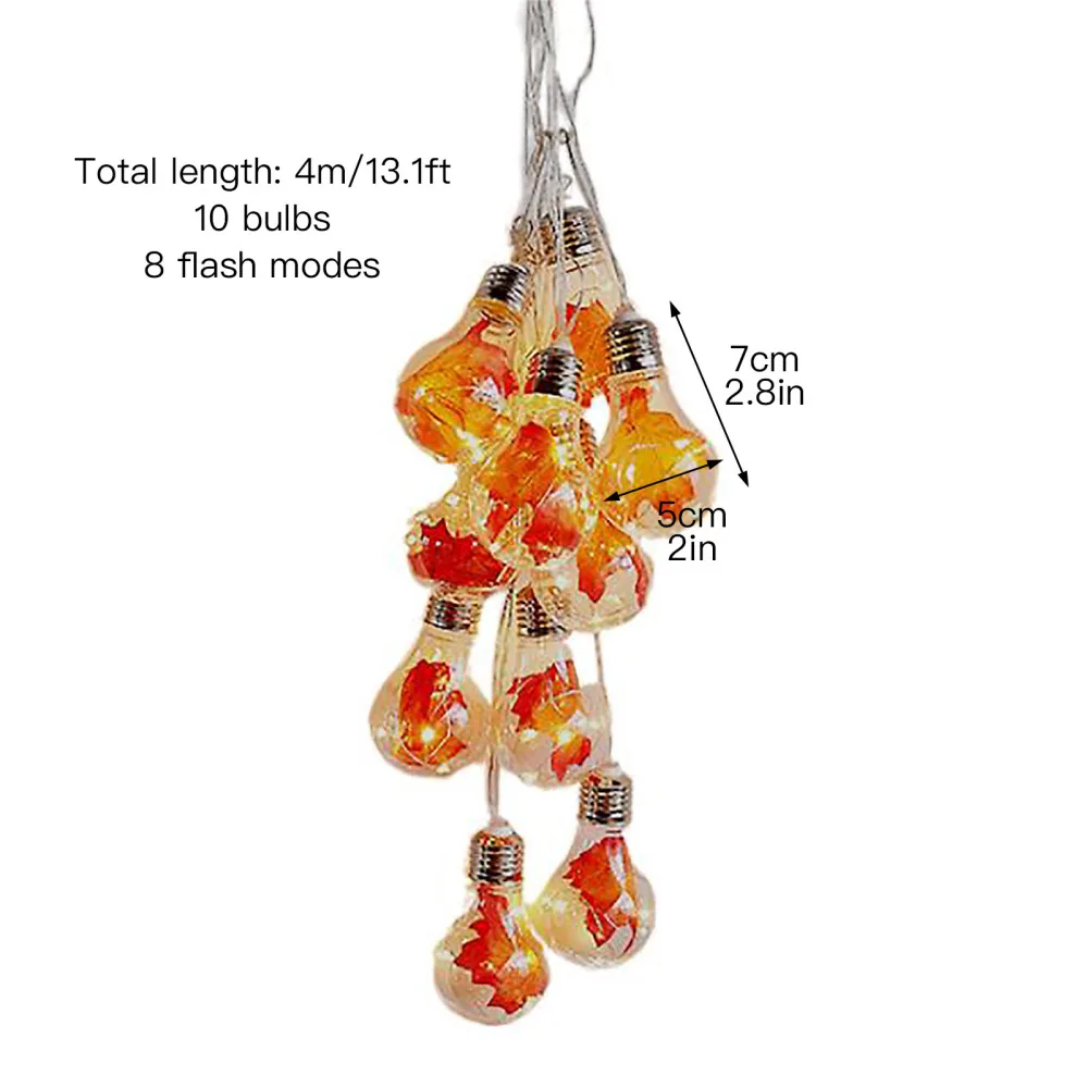 СВЕТОДИОДНАЯ Гирлянда в виде кленовой лампы домашний декор подвески для