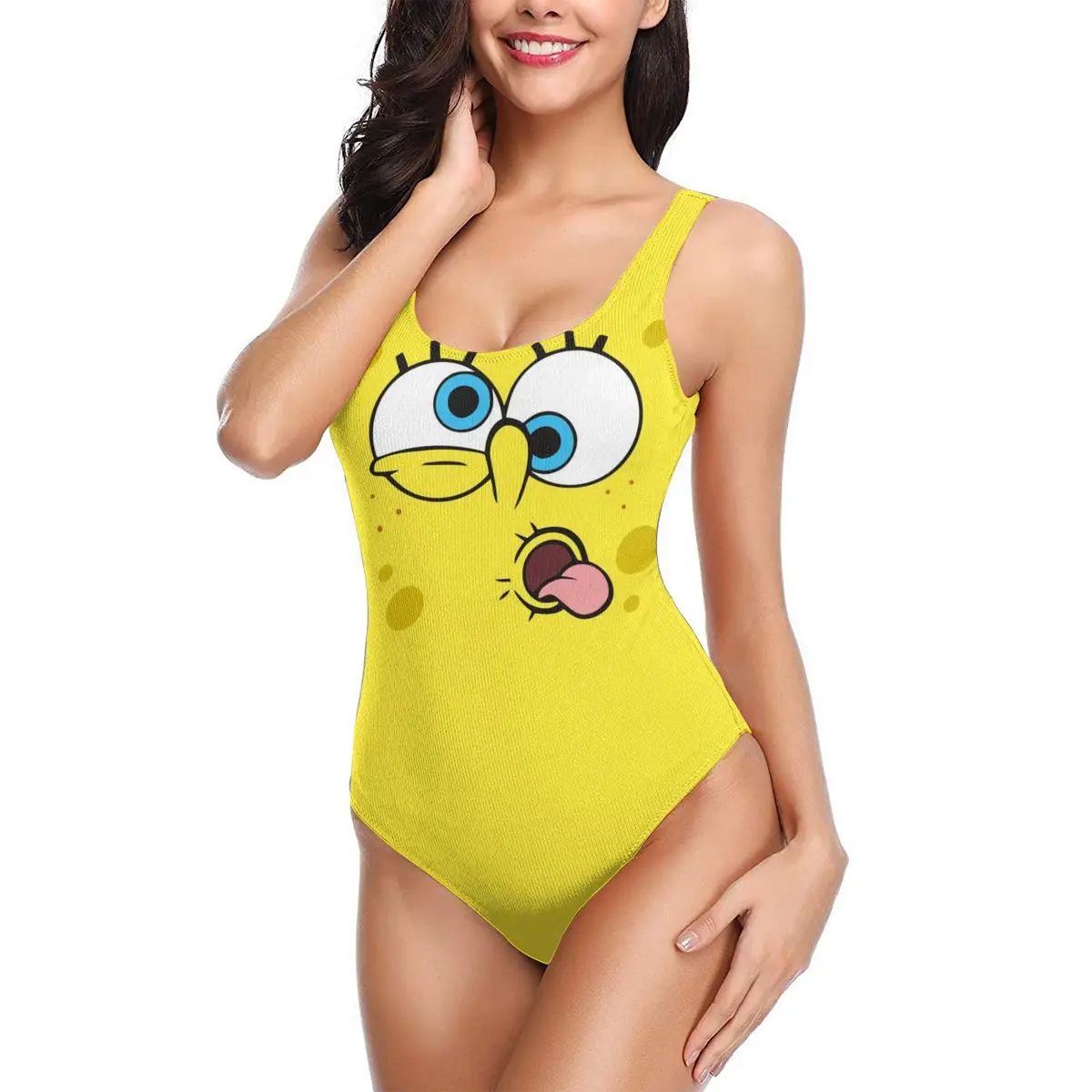 

Женский экзотический купальник с высокой талией, откровенный женский купальный костюм с губчатыми вставками в стиле аниме «Манга», 2021