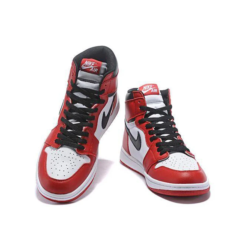 

Nouveau Original Athltique Air AJ 1 Femmes FileRecv AJ 1 Chicago Rouge Mi-haut Basket-ball Chaussures Taille Confortable