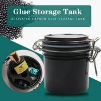 eyelash glue storage tank individual eyelash extension adhesive stand activated carbon sealed storage jar make up tools