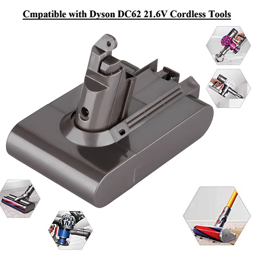 Для Dyson 2.2Ah 3.0Ah 21 6 V ионно литиевая Батарея Замена V6 DC61 DC62 DC72 DC58 DC59 DC74 965874 02