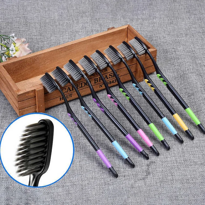 

10PCS Toothbrush Natural Bamboo Tooth Brush Set Soft Bristle Charcoal Teeth Eco Bamboo Toothbrushes Dental Oral Care