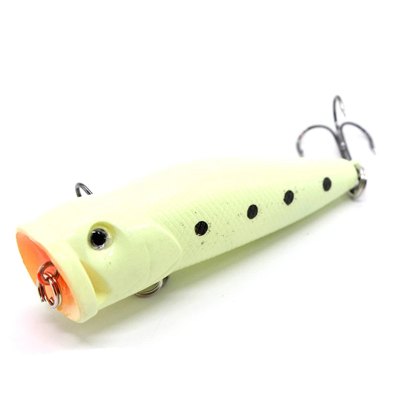 

5 Pcs Luminous Bait Bait Kit Luminous VIB Crank Minnow Pencil Hard Bait with Hook Night Fishing Bait Fishing Tackle