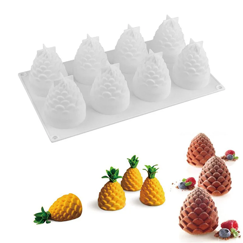 3D силиконовая форма для торта в форме фруктов мусса десертная яблоко лимон груша