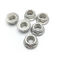din6923 stainless steel 304316 flange nut hexagon lock screw with washer non slip nut m4m5m6m8m10m12m16m20