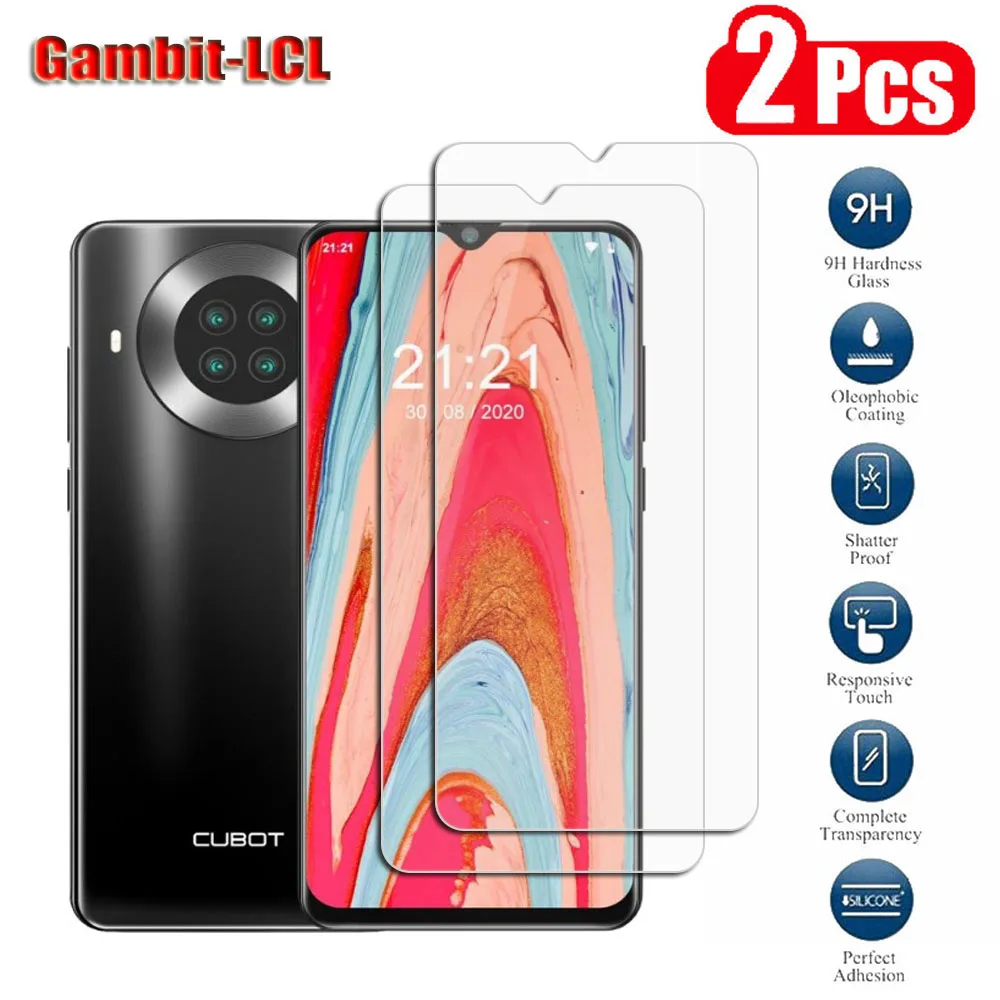 

2PCS 9H Protective Tempered Glass For Cubot Note 20 Pro 6.5" Note20 20Pro Note20Pro Phone Screen Protector Protection Cover Film