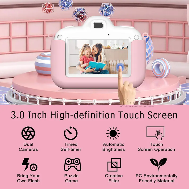 

3 ''HD Экран детская мини Камера игрушки для детей Обучающие игрушки малыша цифровой Vlog видео Cam детские подарки на Рождество и день рождения