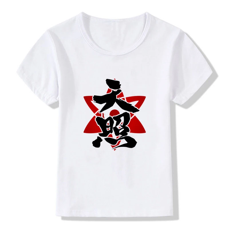 

Anime Cartoon Pattern Summer Hot Sale White T-shirt Boys and Girls Trend Street Short-sleeved Animation Printing Children's Top
