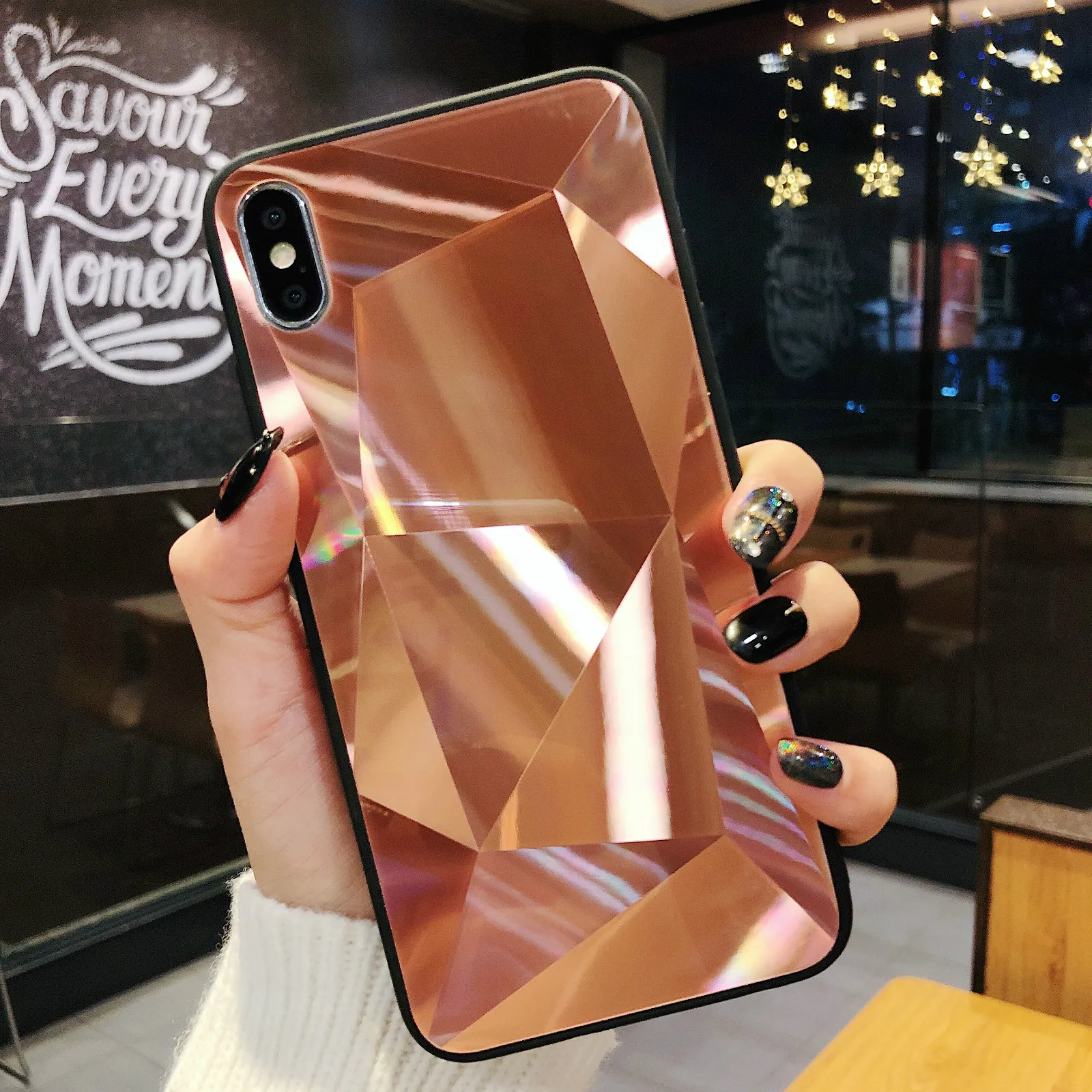 Роскошный 3D Алмазный зеркальный глянцевый чехол для телефона iphone 6 S 7 8 Plus X XS 11 Pro MAX