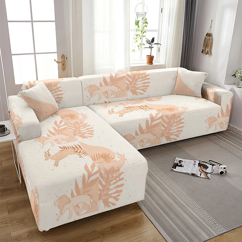 

Fashion Sofa Cover Couch Slipcovers Elastic Stretch Furniture Protector Animals Four Seasons Anti-dirty Sofa Case 1/2/3/4-seater