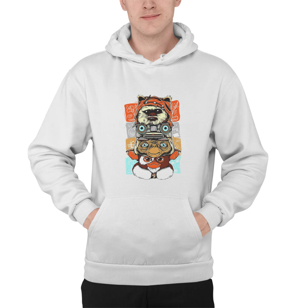 

Men's Hoodie Gizmo monster vintagelong Sleeve Hip-Hop Pullover Hood Hoody Mens Clothes 43246