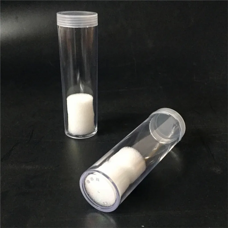 

5 Pieces Diameter 20 25 27 30mm Clear Plastic Protector Containers Tube For Token Board Games Coin Collection Holder Boxes