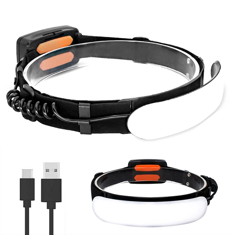 Portable Headlight Large Floodlight COB 31 LED Flash light Built-in Battery USB Rechargeable Fishing Light | Лампы и освещение