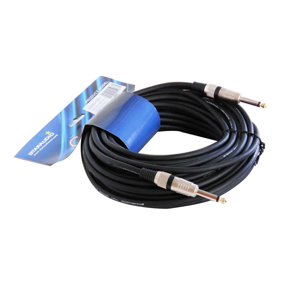 STARAUDIO 50 футов 1/4 &quot6 35 мм папа до 1/4&quot 6 мужской инструмент гитара аудио динамик