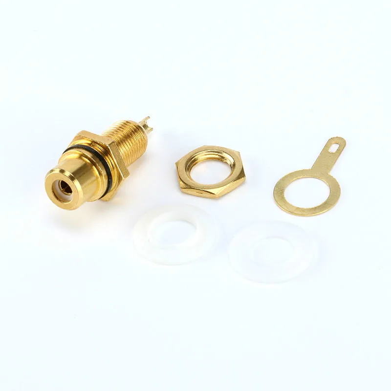 1 Pair RCA Connector Female Socket Chassis Panel Mount Adapter Audio Terminal Plug 3.5mm AV | Обустройство дома