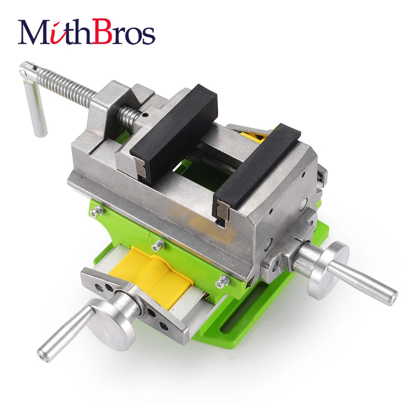 

MithBros 3 inch Cross Slide Drill Press Vise 2 Way X- Y Compound Worktable Bench Vise Cross Slide Mill Drill Press milling Vise