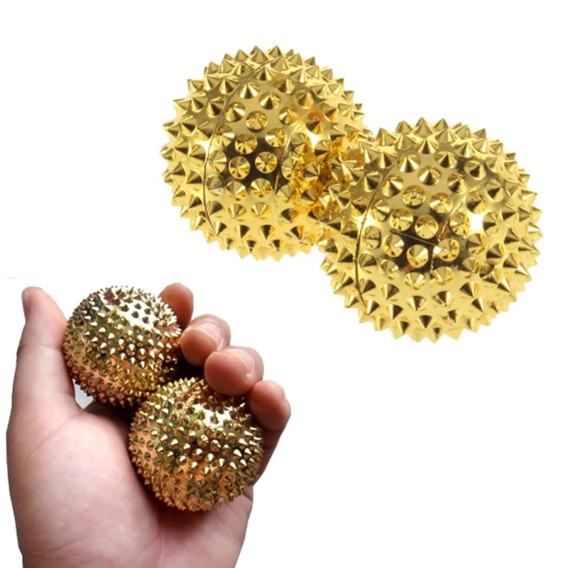 

2pcs Magnetic Massage Ball Roller Fitness Cross Massage Ball Myofascial Release Exercise Ball Hand Muscle Relaxation