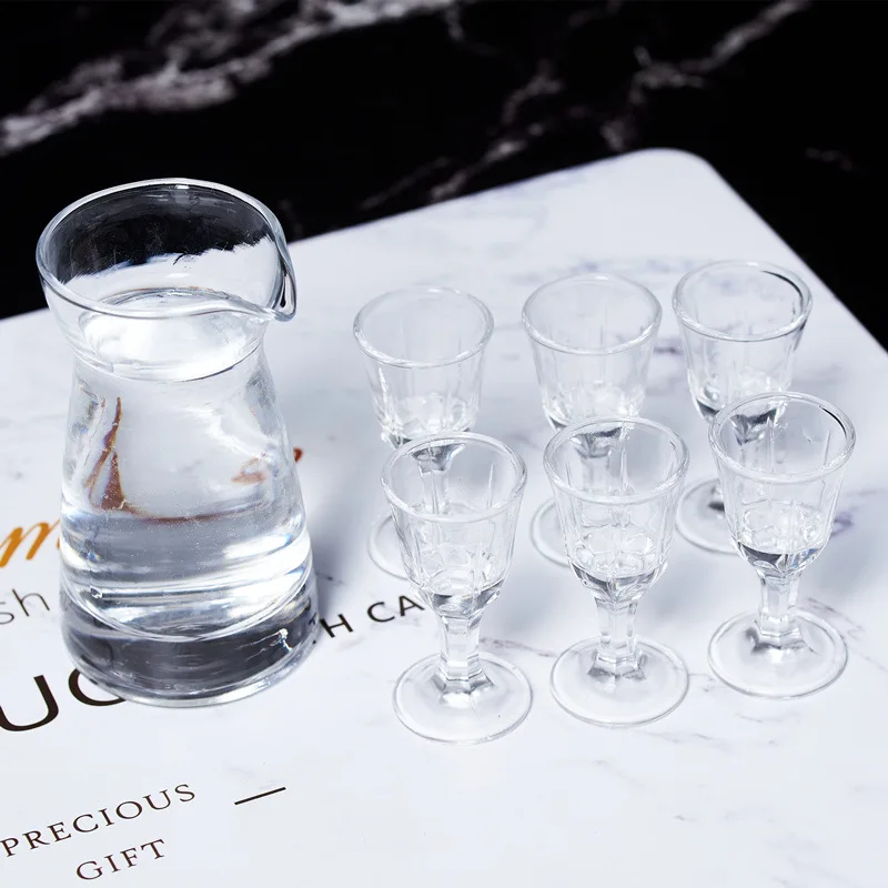 Китайский набор для вина бокал 10 мл 80 диспенсер графин домашний водочный