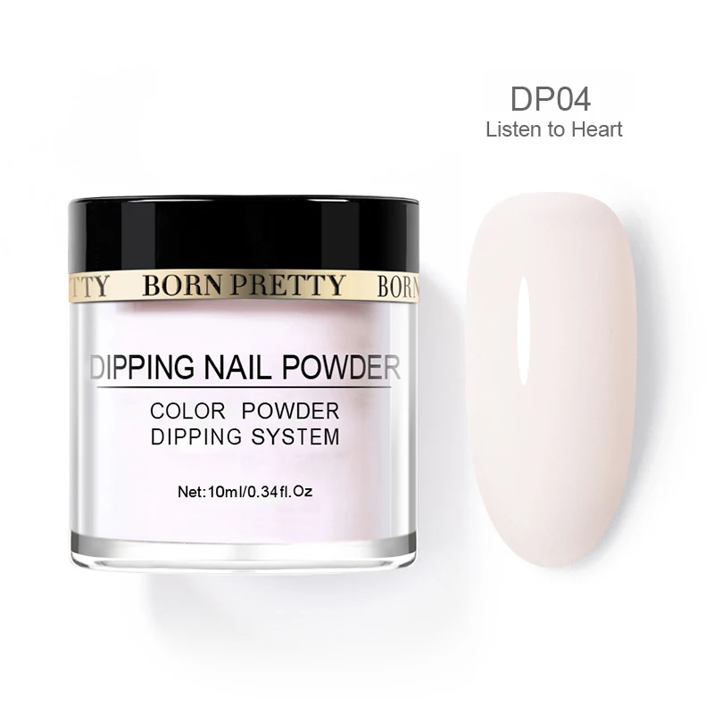 BP-DP04 BORN PRETTY окунутые порошки для ногтей градиентный французский лак Натуральный Цвет голографический блеск без лампы для лечения ногтей украшения - Цвет: BP-DP04