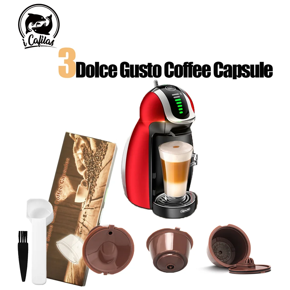 

New 3rd Generation for Nescafe Dolce Gusto Reusable Coffee Filter Dolci Gusto Capsule Cup with Metal Mesh Cafeteira Dripper