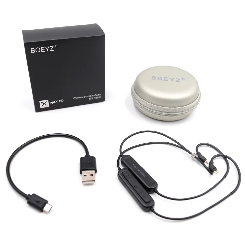 BQEYZ Z3 5,0 Bluetooth AptX-HD кабель беспроводной MMCX/0,78 мм разъем HIFI водонепроницаемые наушники с кабелем для BQ3 KC2 T2 N1 K2 NO. 3 S2