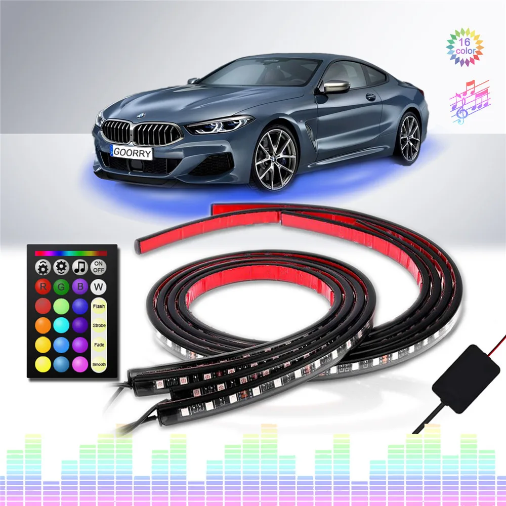 

Светодиодная лента для салона автомобиля, 12 В, SMD5050, rgb, 24 клавиши