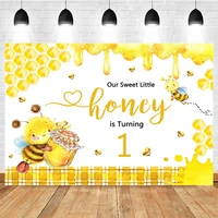 sweet bee themed baby shower photo background photo studio little bee prince princess newborn children birthday party backdrop