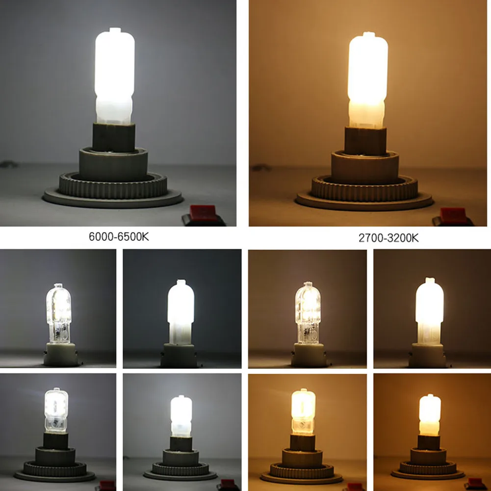 

10pcs G9 Halogen Light Bulbs 22 LED Dimmable Capsule Bulb Frosted Dimmable Lighting Lam Energy Saving Light Bulbs