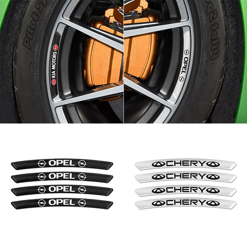 

4PCS Car Hub Cap Badge Stickers Wheel Center Emblem Decals for Peugeot 308 408 508 RCZ 208 3008 2008 206 207 307 Car Accessories