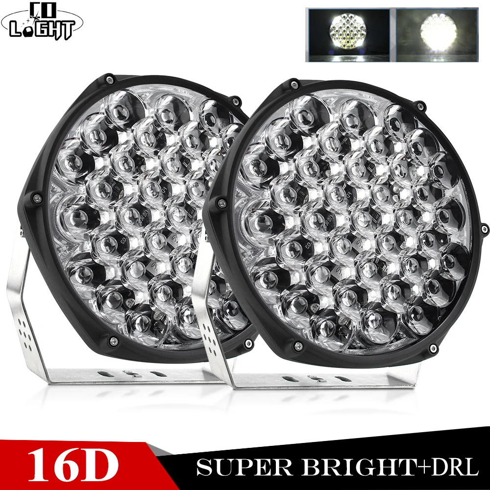 CO LIGHT 520 Вт светодиодный рабочий свет 12 в 24 В 16D 9 &quotпрожектор Светодиодный луч DRL