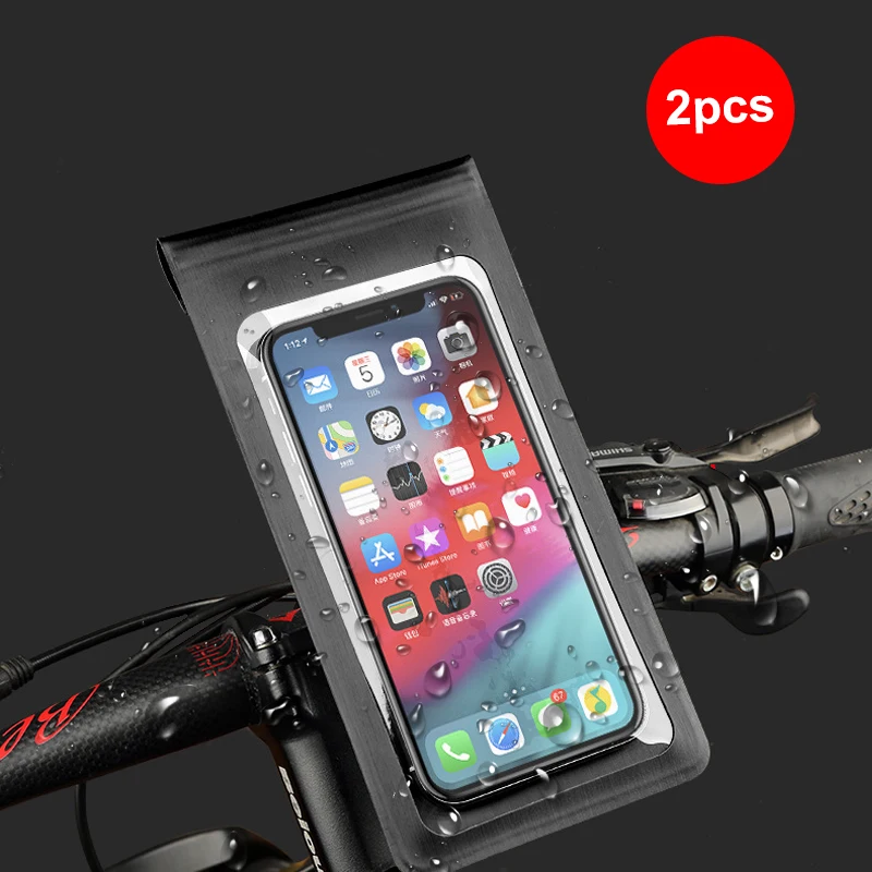 2 шт. велосипедный держатель для телефона чехол Водонепроницаемый сенсорный