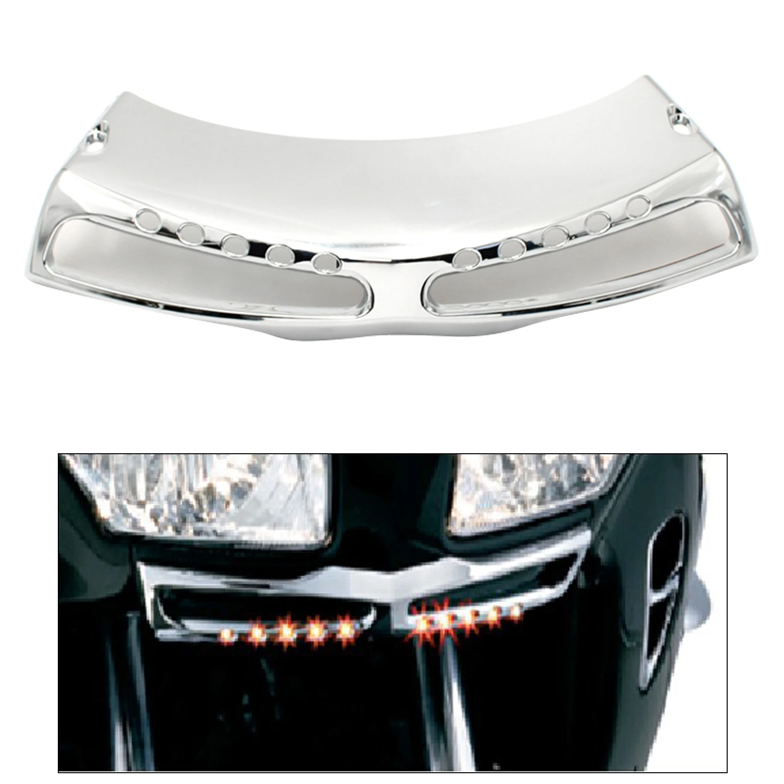 

ABS передний впускной канал с козырьком, декорированные для Honda Goldwing GL1800 ввиде горшка 01-11, высокий класс 1 подкладка из качественной и большим ...