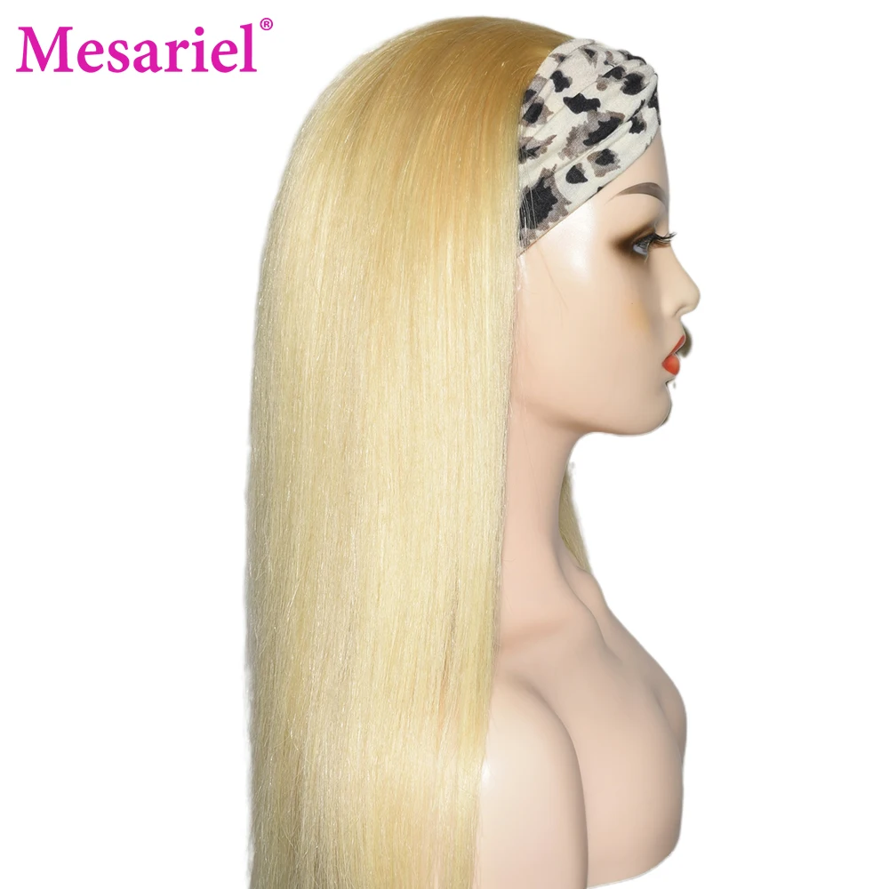Mesariel 613 светлые прямые пучки волос с застежкой M Малазийские Волосы Remy пупряди