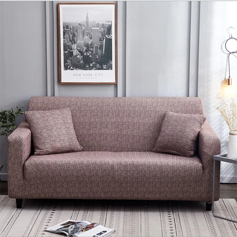 2019 плотная накидка однотонная окрашенная печать 4 местный чехол для дивана