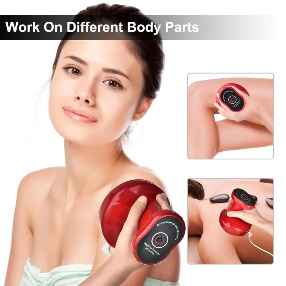 

Electric Vacuum Cupping Body Massager Suction Scraping Cup Fat Removal Acupoint Detoxifies Guasha Massage Intensity 2-9 Levels