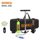 SMACO подводное снаряжение для дайвинга мини Скуба цилиндр Дайвинг кислородная коробка трубка бак S500 комплект