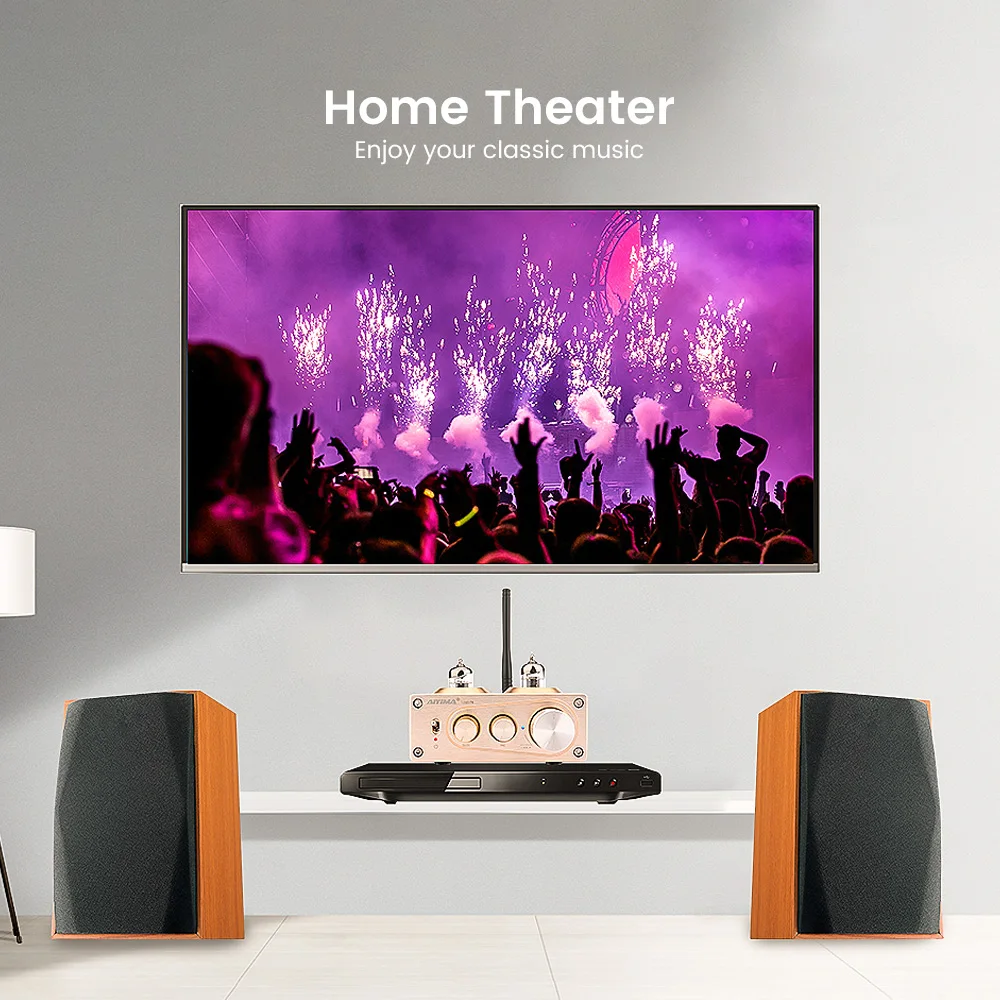 AIYIMA Bluetooth 5,0 APTX HiFi 6J1 ламповый тональный предусилитель усилитель Стерео предусилитель с высоким басом управление для домашнего звука аудио