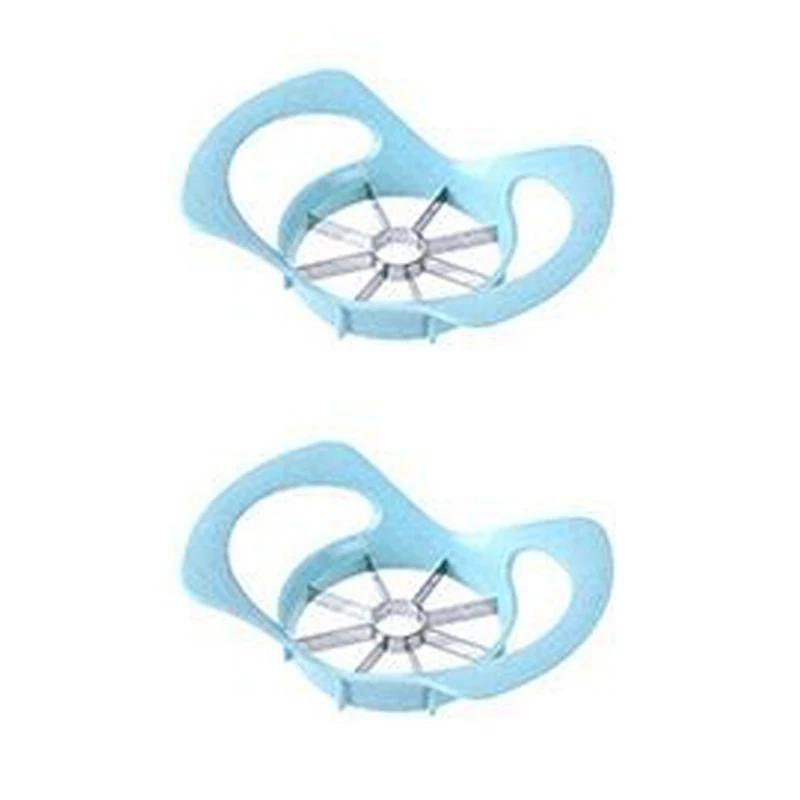 2blue Hand slicer Яблоко Фрукты ломтерезка машина измельчитель овощей творческий бытовой пшеничной соломы из нержавеющей стали Кухня режущий инструмент - Цвет: 2blue Hand slicer