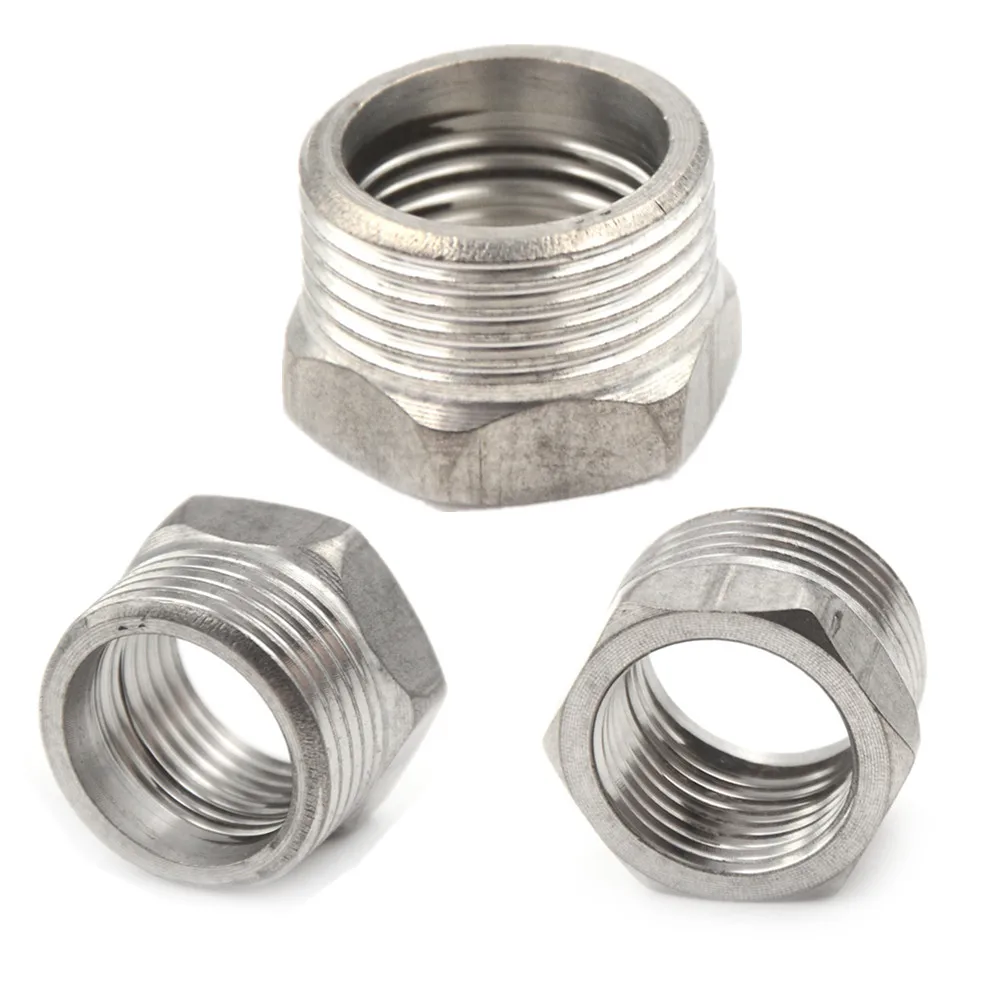 

1 шт. 3/4 "Мужской х 1/2" Нержавеющая сталь внутреннюю резьбу втулка редуктора фитинг SS 304 NPT трубы