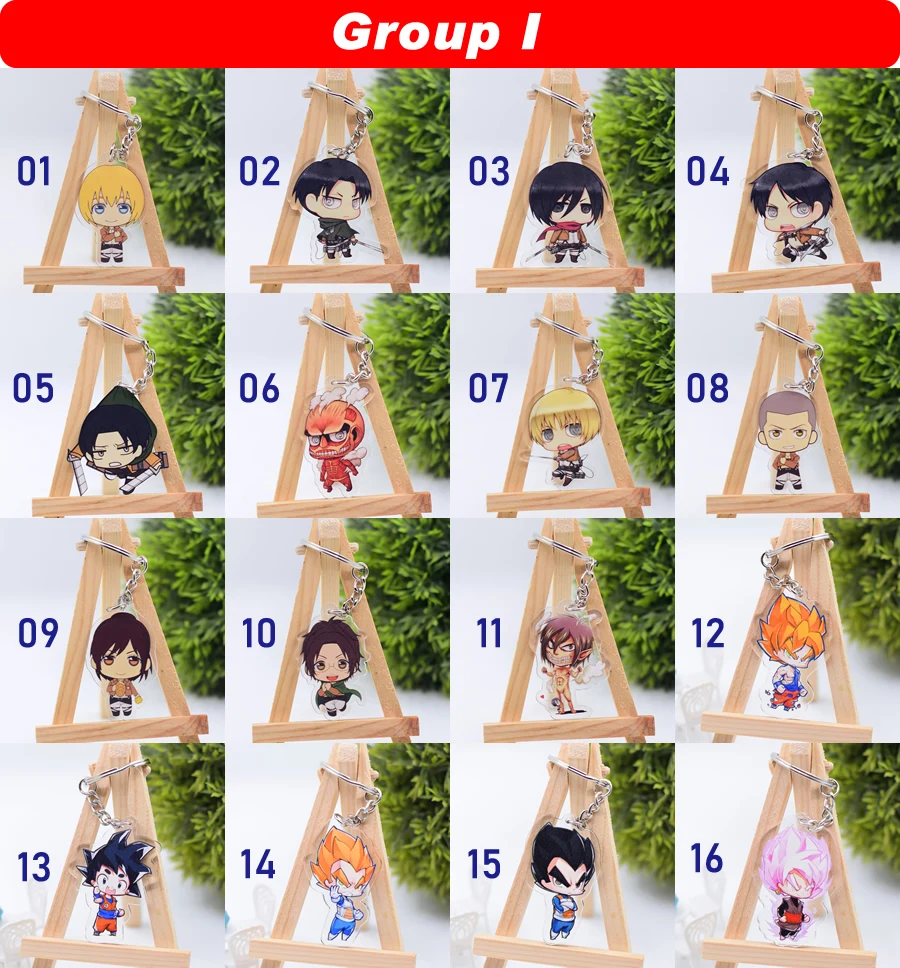 Горячая Распродажа аниме-брелок для ключей Chibi брелок 1 шт. Высокое качество Мультфильм брелок аксессуары амулеты акриловая подвеска часть одна