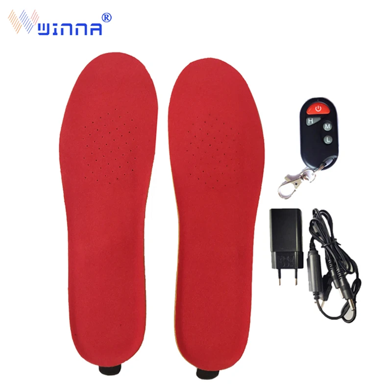 

2300/2000mAh Wireless Winter Electric Heated Insoles with Remote Controller Size EUR 35-46# Material EVA Thermal Heating Insoles