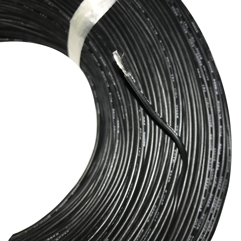 UL3239 18AWG/кремнийорганического каучука, сделанные из луженой Медный провод изолированный провод высокого Напряжение высокое Температура линия для модель самолета