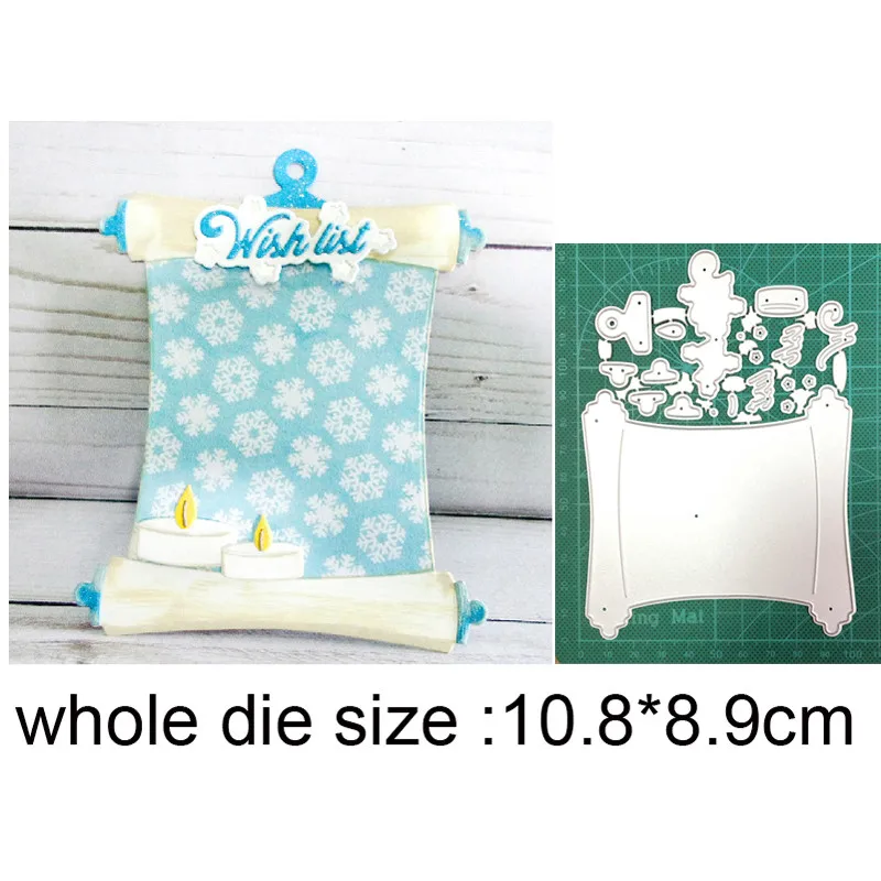 

Candle Label Book Frame New 2021 Metal Cutting Dies for Scrapbook Paper and Card Making Decorative Embossing Die Cut Craft dies