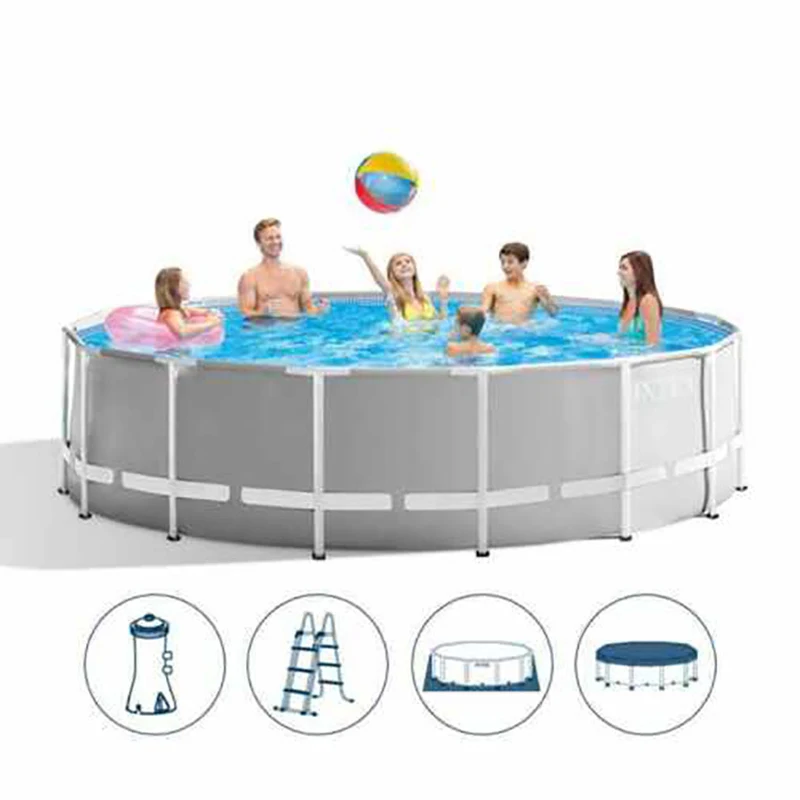 INTEX 549*122 см бассейн круглая рама набор для бассейна стойка труб большой пруд AGP над